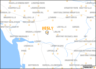 map of Vesly