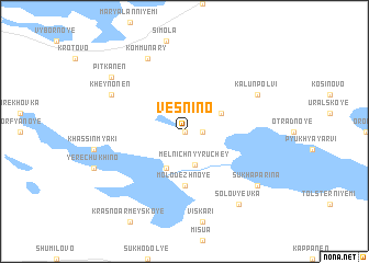 map of Vesnino