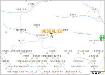 map of Vessalico