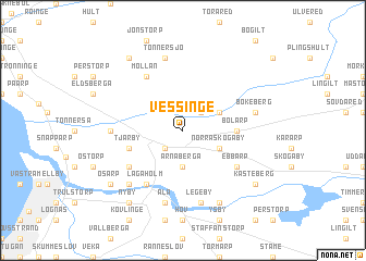 map of Vessinge