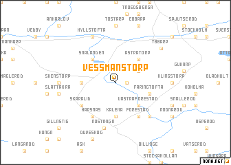 map of Vessmanstorp