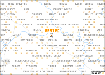 map of Vestec