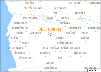 map of Vesterbæk