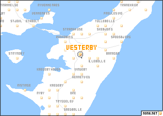map of Vesterby