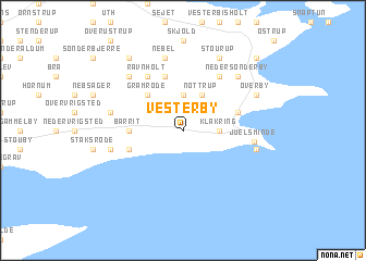 map of Vesterby