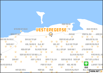 map of Vester Egense