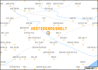 map of Vester Gårdsholt