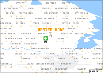 map of Vester Lunde