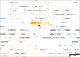 map of Vesterlund