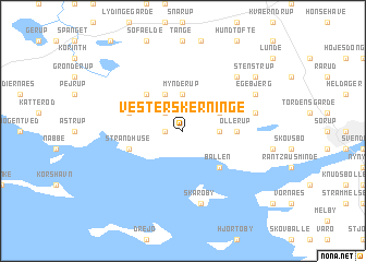 map of Vester-Skerninge