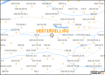 map of Vester Velling