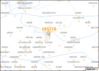 map of Vésztő
