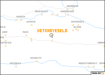 map of Vetkhoye Selo