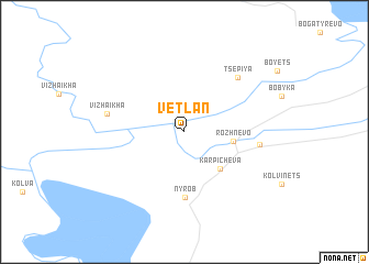 map of Vetlan