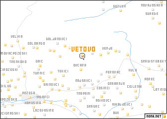 map of Vetovo