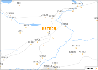 map of Vētras