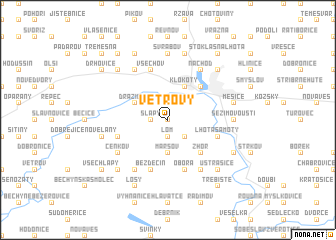 map of Větrovy