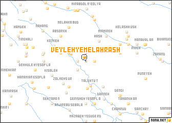 map of Veyleh-ye Melah Rash