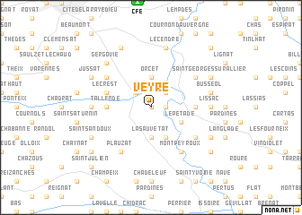 map of Veyre