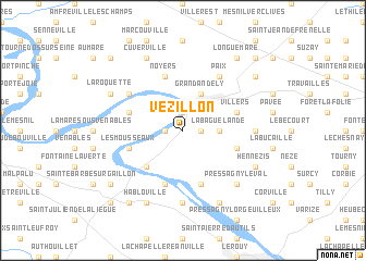 map of Vézillon