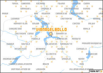 map of Viana del Bollo