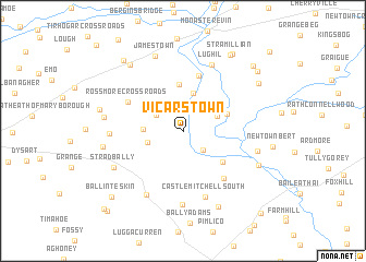 map of Vicarstown