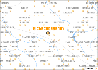 map of Vic-de-Chassenay
