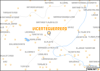 map of Vicente Guerrero