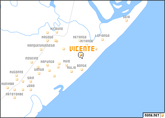 map of Vicente