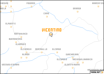 map of Vicentino