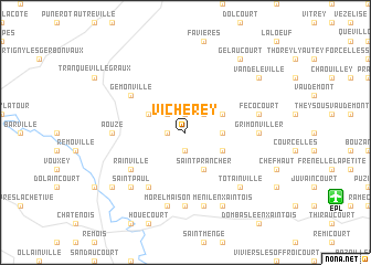 map of Vicherey