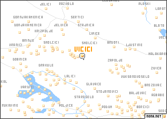 map of Vičići