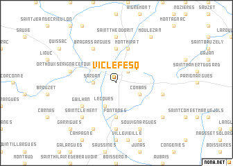 map of Vic-le-Fesq