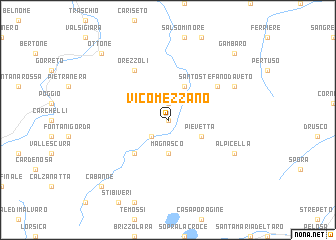 map of Vico Mezzano