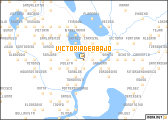 map of Victoria de Abajo