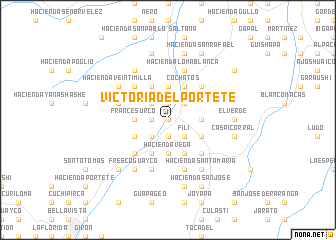 map of Victoria del Portete