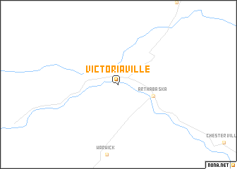 map of Victoriaville