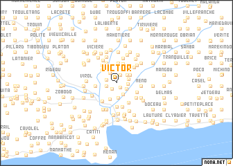 map of Victor