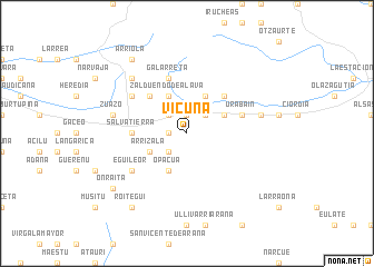 map of Vicuñá