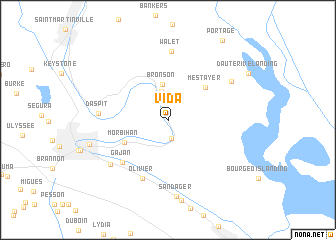 map of Vida