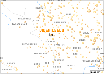 map of Videkić Selo