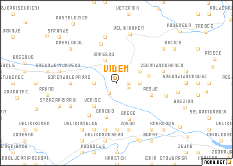 map of Videm