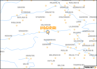 map of Vidgiriai