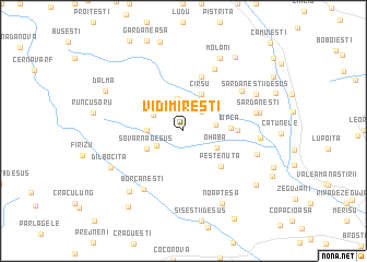 map of Vidimireşti