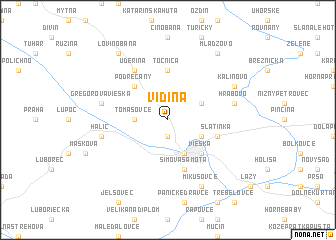 map of Vidiná