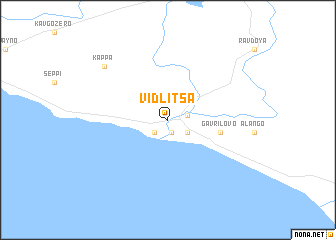 map of Vidlitsa