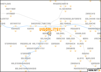 map of Vidomlitsy