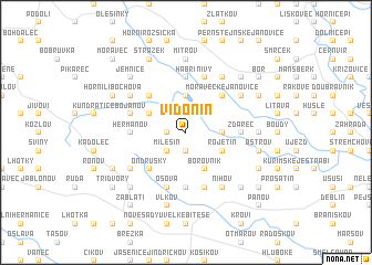 map of Vidonín