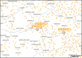 map of Vidovići