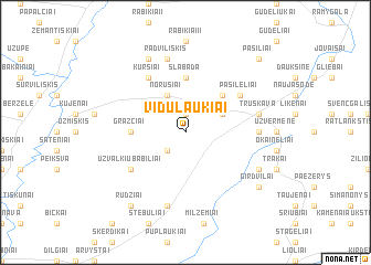 map of Vidulaukiai